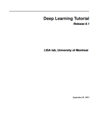 Image of Deep Learning Tutorial : Release 0.1