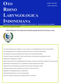 Image of Jurnal Oto Rhino Laryngologica Indonesiana