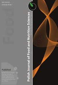 Image of Polish Journal of Food and Nutrition Sciences